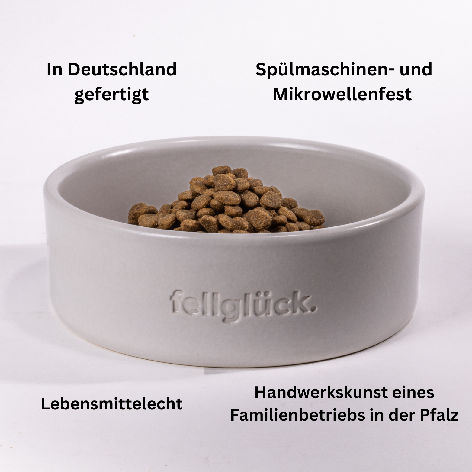 Hundenapf-Keramik-Weiß